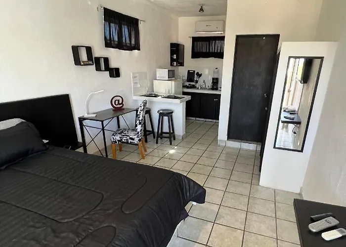 Cozy Black And White Studio Apartment Cabo San Lucas