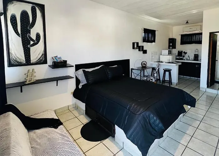 Cozy Black And White Studio Apartment *