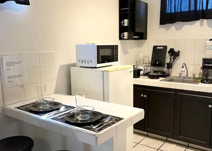 Cozy Black And White Studio Cabo San Lucas