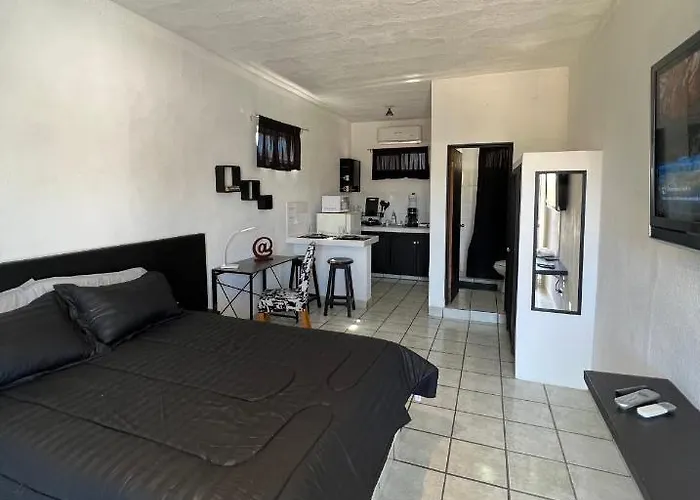 Cozy Black And White Studio Apartment *